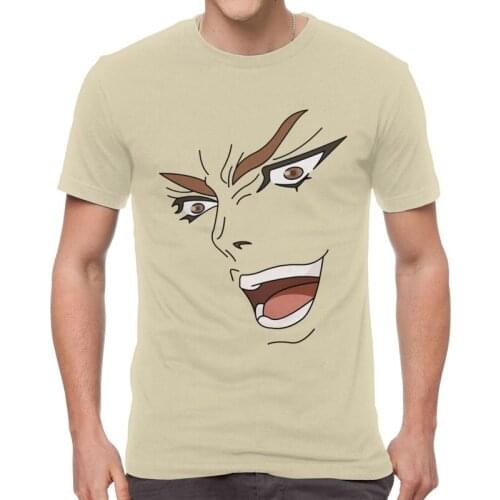 Jojo Bizarre Adventure T-shirt Men Streetwear T Shirt Short Sleeve Cotton Dio Face Tshirt Cool Tee Tops