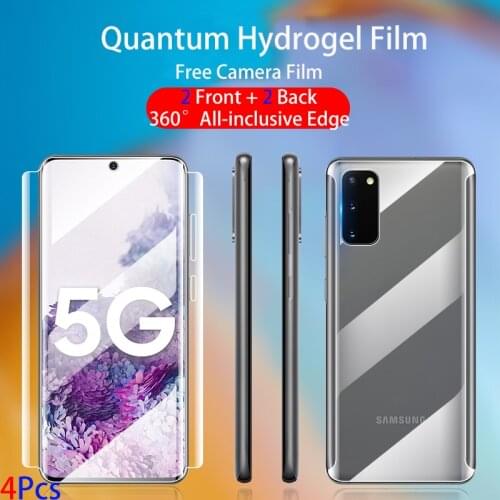 Front Back Hydrogel Film For Samsung Note 20 Ultra 10 Plus 360° Screen Protector S21 S21P S20 S20FE S10 Edges All Inclusive Soft