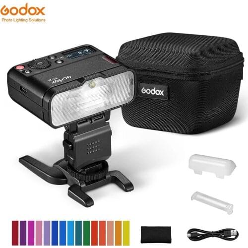 Godox MF12 Mini Macro Flash with Color Filter Diffuser MF 12 for Camera Macro Shots Speedlite TTL Flash