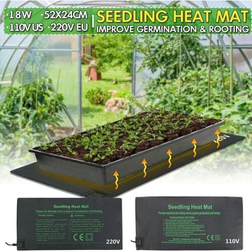 Plant Heating Mat 24 * 52Cm Seedling Flower Electric Blanket Hydroponic Warm Waterproof Durable Pad Heating X0G3