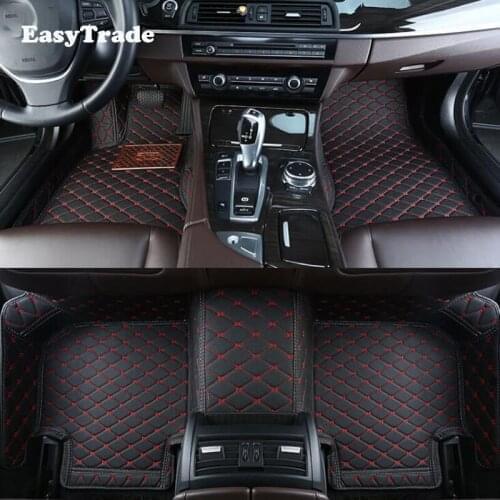Leather car floor foot mats protector goods For Volkswagen VW Tiguan MK2 Accessories 2017 2018 2019