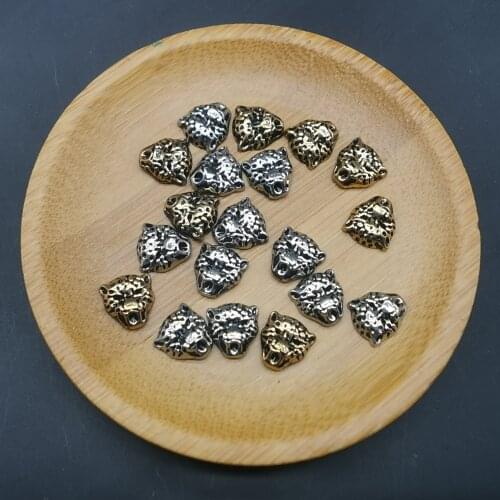 Leopard Studs Hot-Fix Strass Rhinestones 9MM Copper Gun Metal Studs Decorations Bags Accessories Iron-On Metal Rivets Bags Beads