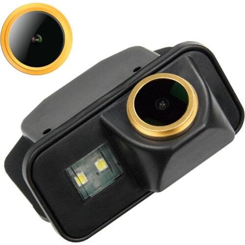 Misayaee Car Rear View Reverse Backup Golden Camera License Plate Light for Toyota Corolla 2007-2016 Auris Avensis T25 T27