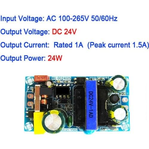DYKB 25W AC-DC Converter module AC 110V 120v 220V 240v to 24V 1A Switching Low ripple Power Supply