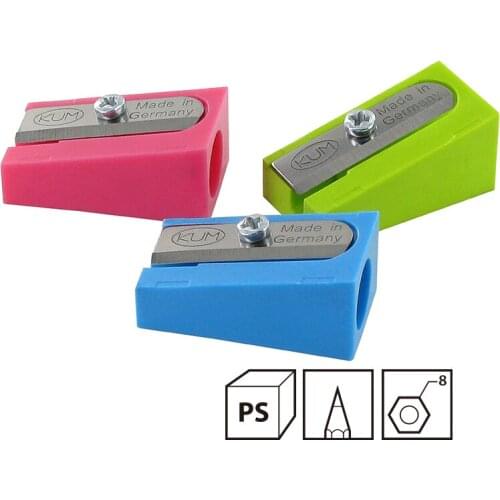 German kum100-k High Hardness Sharp Blade φ 8mm Brand New PS Plastic Single Hole Pencil Sharpener
