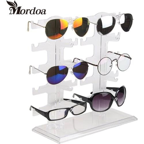 2017 New Eyeglasses Sunglasses Glasses Plastic Frame jewelry Display Stand Holder 10 pairs Sunglasses Showing Rack Holder