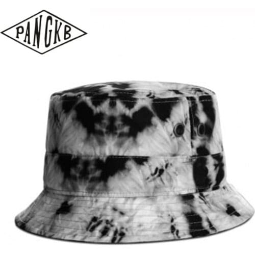 PANGKB SWIRL Bucket Hat for men women bucket cap fashion autumn winter vacation bob hat hip hop gorros fishing fisherman hat