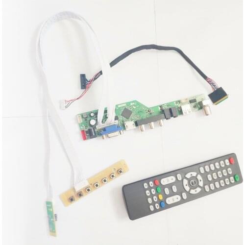For B101AW02 V0 V3 T.V56 controller drive 10.1" WLED LVDS 40Pin 1024*600 HDMI-Compatible VGA USB AV RF