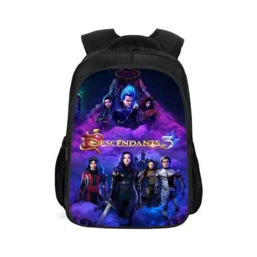 New Descendants Students School Bag for Girls Teenagers Backpack School Supplies Package Shopping Shoulder Bag Women Mochila