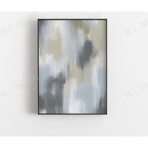 Blue Abstract Art Print, Printable Art, Large Wall Art, Abstract painting, Bedroom Print Set, Abstract Print