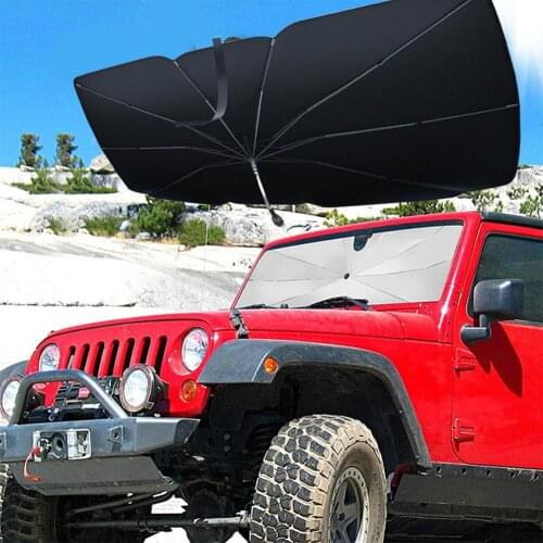 123cm 140cm Foldable Car Windshield Sun Shade Umbrella Car UV Cover Sunshade Heat Insulation Front Window Interior Protection
