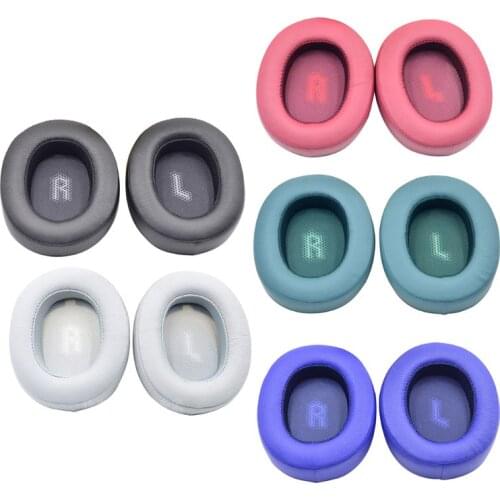 Replacement Soft Memory Foam Ear Cushion Cover Leather Earpads for JBL E55BT Bluetooth-compatible Wireless Headsets Headphones