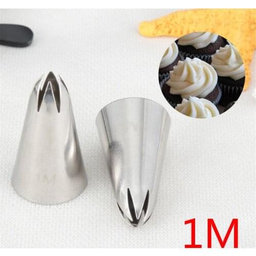Stainless Steel Nozzle Open Star Tip Pastry Cookies Tools Icing Piping Nozzles Cake Decorating Cupcake Creates Drop Flower #1M