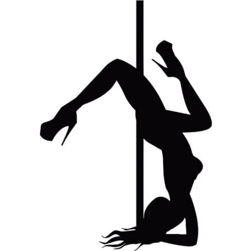 Sexy Girl Pole Dance Pop Fashion Style Car Sticker Cartoon Design Cars Accessories PVC Body Decoration Waterproof Stickers