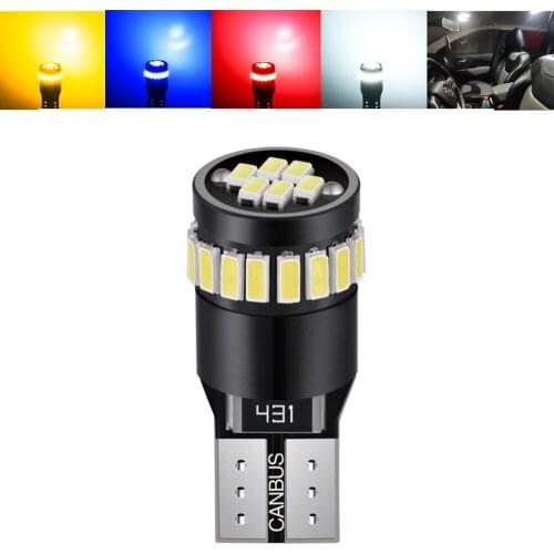 1pcs T10 led canbus no error for golf 4 for volkswagen 5 mk4 mk3 golf 7 accessories Back Up lamp Tail Lights Parking Light Bulbs