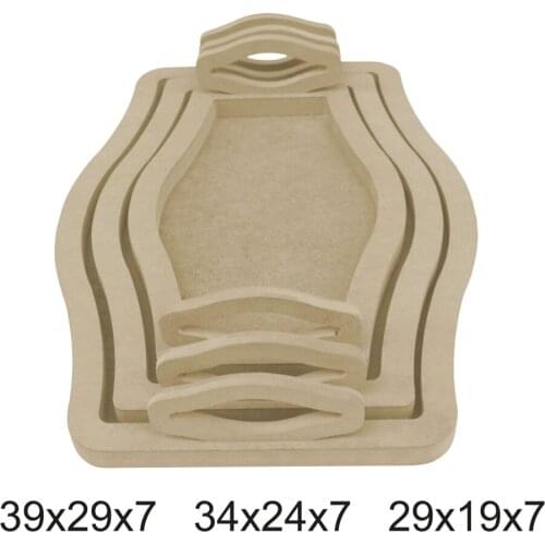 T668 pcs set 18mm Tool Tray, Hobby Wood Painting Mdf Tray