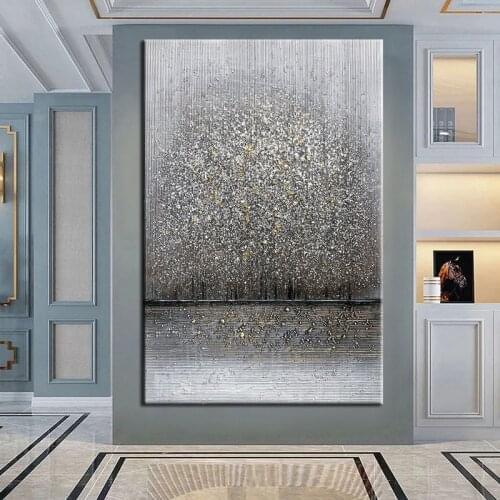 Dark Wind Retro Abstract Oil Painting Modern Villa Home Wall Decorative Canvas Wall Art Christmas Gift For Hotel Large Size