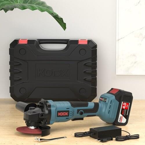 KODX Cordless Angle Grinder 21V Lithium-Ion Grinding Machine Cutting Electric Angle Grinder Grinding Brushless Power Tool