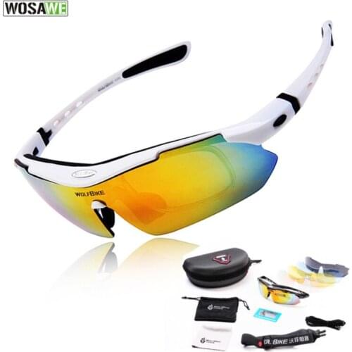 WOSAWE cycling glasses movement conjoined glasses polarized goggles uv protection