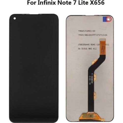 High AAA Quality For Infinix Note 7 Lite X656 LCD Screen and Digitizer Touch Screen Assembly Black