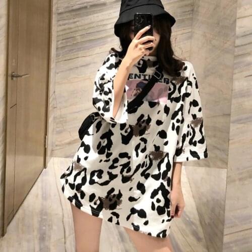 DAXIN Women Half-sleeved T-shirt Female Summer Korean Style Top Clothes Loose Oversized Streetwear