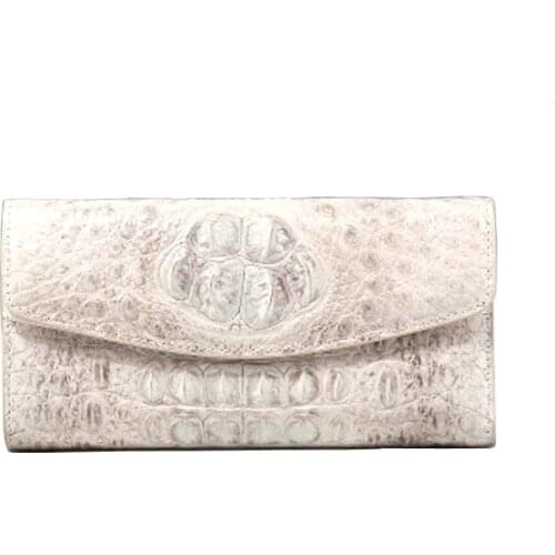 Linshe crocodile women wallet female long new large capacity female wallet crocodile leather women clutch bag hand bag