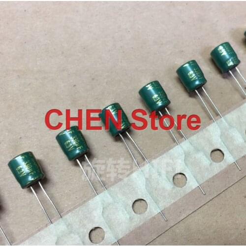 20PCS/50PCS SANYO AX 6.3V330UF 6X7MM Green gold 330UF 6.3V high frequency electrolytic capacitor 330uF/6.3V DIY Electrolytic