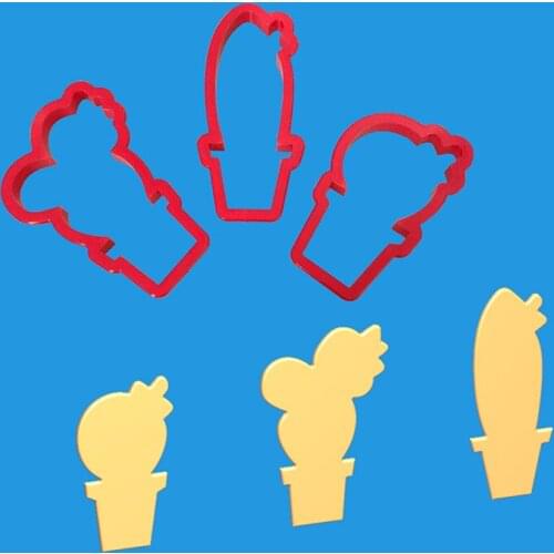 3 Pcs/set Ice Cream Fondant Cake Plastic Embossed Candy Biscuits Molds Cookie Mould DIY Decoration Baking Tools