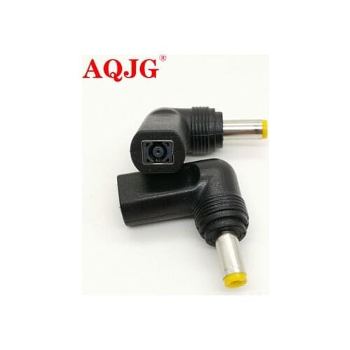 90degree 5.5*2.5mm Male Plug with Tip to 4.5*3.0 female jack Right Angle DC Power Charger Adapter Converter Connector for HP
