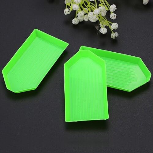 5D Diamond Painting Accessories Large Capacity DIY Tweezers Diamond Plate Handwork Square Round Rhinestone Tray Tools