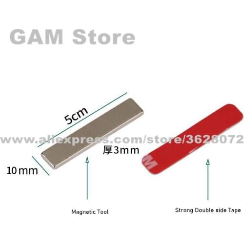 Amaoe Magnetic Tool Holder Metal Magnet Storage Organizer Bar For Mobile Phone Maintenance Clean Up Sticker Tape Tool Fixture