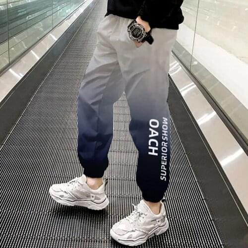 Children Pants Boys Sports Pants Summer Casual Harem Pants for Boys Kids Gradient Trousers Teenage Children Clothes 6-16 Years