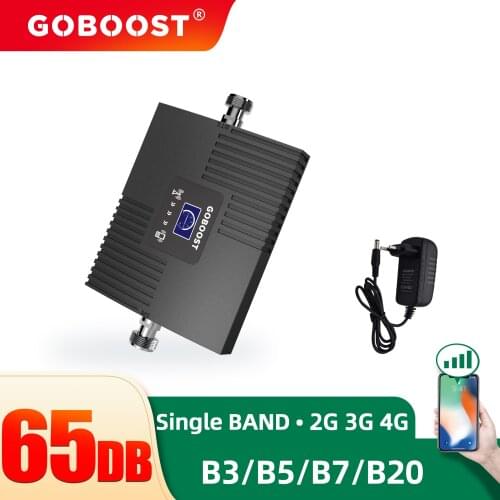 GOBOOST LTE 2600 Signal Booster Led Dispaly Band 7 Celluar Amplifier with a Power Supply Pulg 4 Options EU US AU UK Single