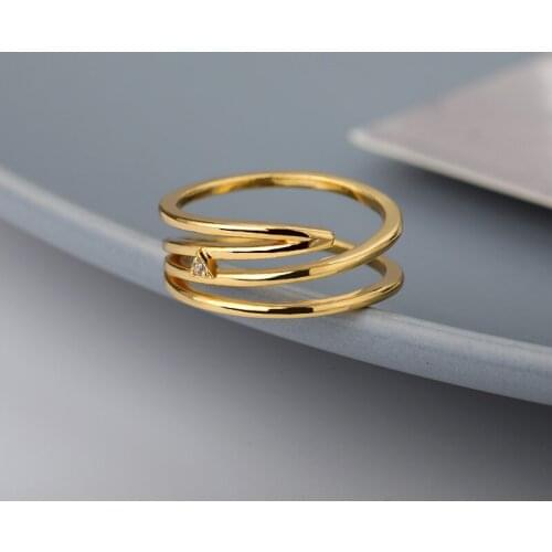 ICFTZWE Multilayer Cross Zircon Twist Rings For Women Girls Geometry Hollow Out Crystal Finger Rings Fashion Party Jewelry 2021