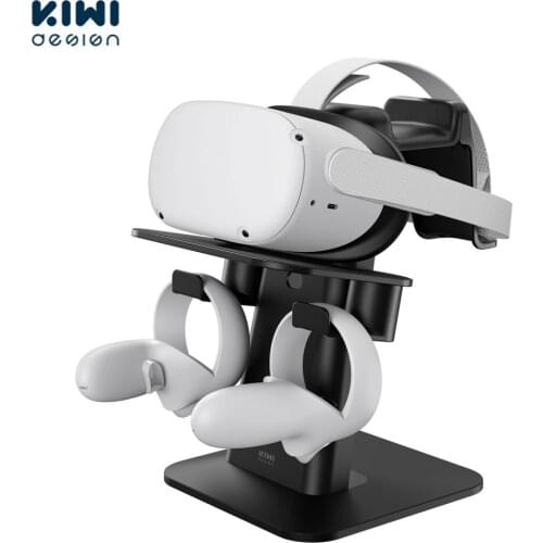 KIWI design Upgraded VR Stand Headset Display And Controller Holder Mount Station For HTC Vive / Oculus Quest 1/2 VR accessories