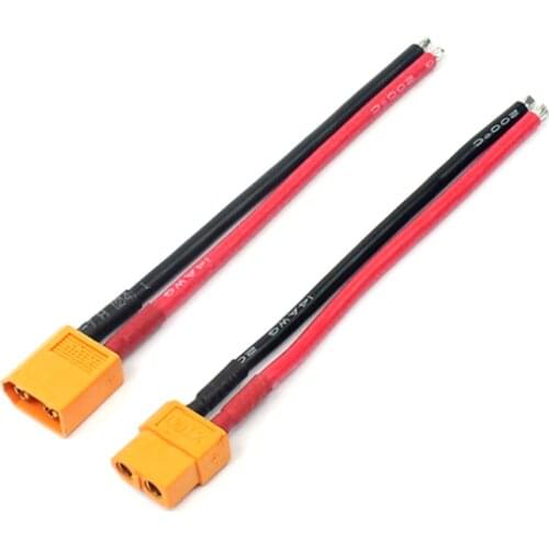 1 Pair 10cm Xt60 Plug Male Female Connector With Wire 14Awg Parallel Battery Power Cord Extension Cable Adapt Splitter Pigtail