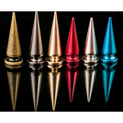 Cone Screwback Spikes Studs diy punk spikes Rock Cone Screwback Rivets Studs Spikes For Clothes Clothing Shoes Bags Leathercraft