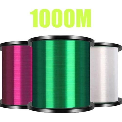 1000M Nylon Fishing Line Super Strong Monofilament line fluorocarbon coated Japanese Material Saltwater Carp Fishing leader line