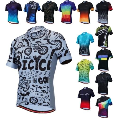 Weimostar Top Black Cycling Jersey Riding Mens Bicycle Clothing Maillot Ciclismo Pro Team MTB Bike Jersey Shirt Cycling Wear