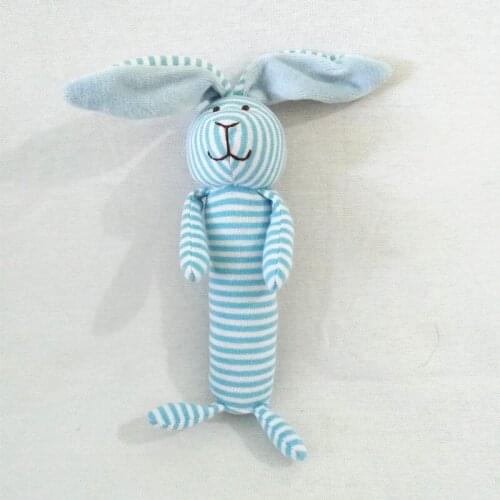 Biwan Rabbit Squeaky Plush Toys 16cm Infant Soft Cute Design Baby Embroidered Stuffed Animals Toys Childrens Birthday Gifts