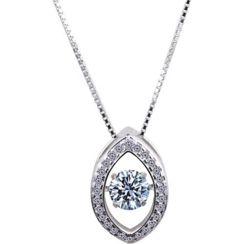 TN104 Classic Europe and United States genuine S925 Sterling Silver Pendant Necklace explosion smart Dance packing