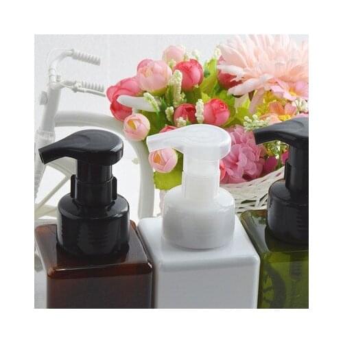 PETG square Plastic Pump Bottle Empty Face Eyelashes Cosmetic Bottle Cleaner Soap Dispenser Foam Refillable Bottle 250ml 450ml