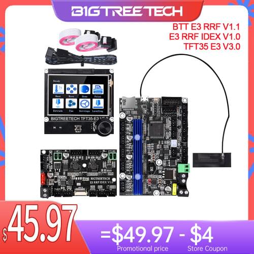 BIGTREETECH E3 RRF V1.1 Control Board BTT E3 RRF IDEX + TFT35 E3 V3.0 TMC2209 UART For Ender 3/5 Pro Upgrade 3D Printer Parts