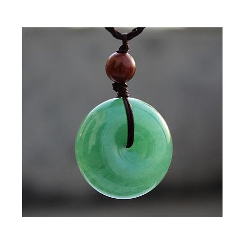 Natural green jade pendant safe round jade necklace men necklaces women pendants jadeite jade jewelry