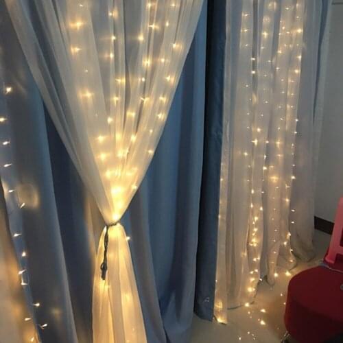 304 Led 3x3m String Lights Christmas Garland Fairy Lights Outdoor Home For Wedding Garden Birthday Party Street Curtain Decor