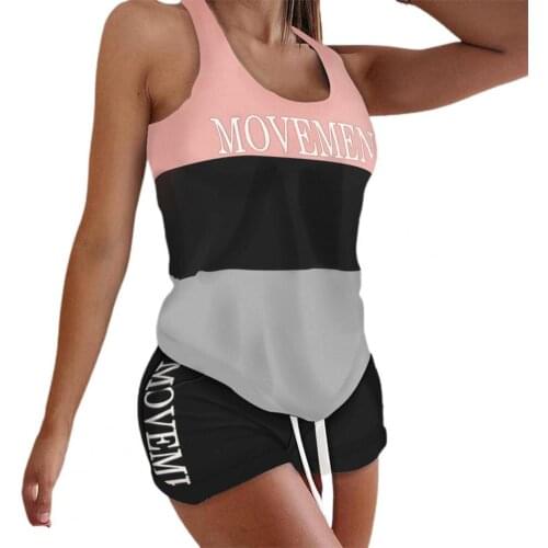 Tracksuit Letter Design Drawstring Women Pajama Lounge Shorts Sets for Out-going Pajama Sets Womens Sleep Underwear