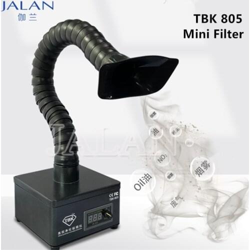 TBK 805 MINI Portable Smoke Filter Purifier Soldering Station Fume Purification Cleaner Mobile Phone Motherboard Repair Tool