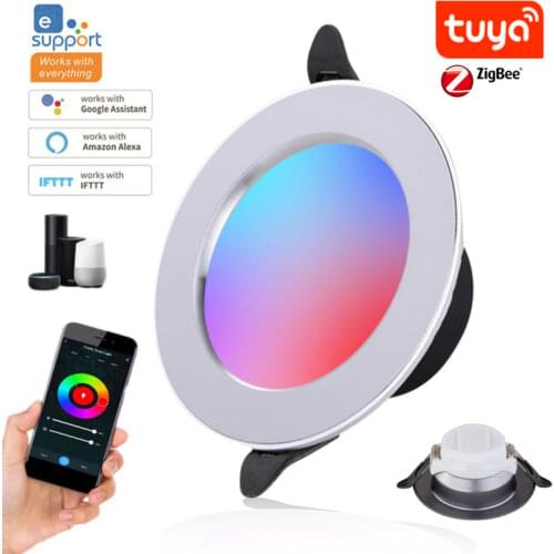 Zigbee Smart Home LED Bulb Voice Control Colorful Lamp RGB for Tuya Smart Life Smartthings Alexa Google Home Light Decorartion