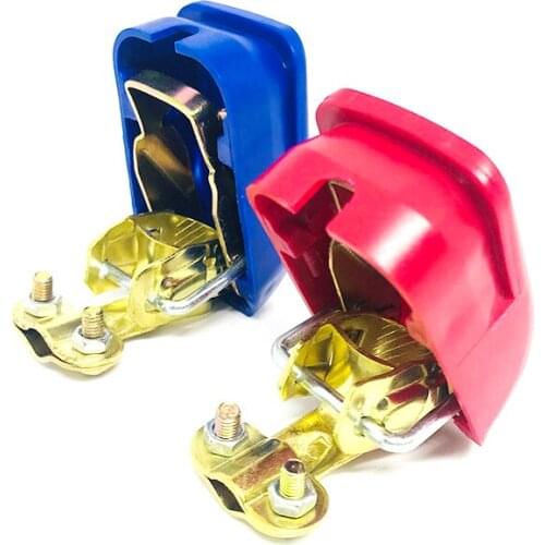 12V Universal Quick Release Battery Terminals Clamps 2PCS For All Post Round Batteries Car Motorcycle Car-styling Accessories