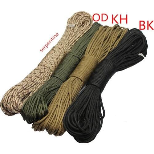 Outdoor Sports Survival 31-meter lifesaving Rope Climbing Mountain parachute Jump lanyard